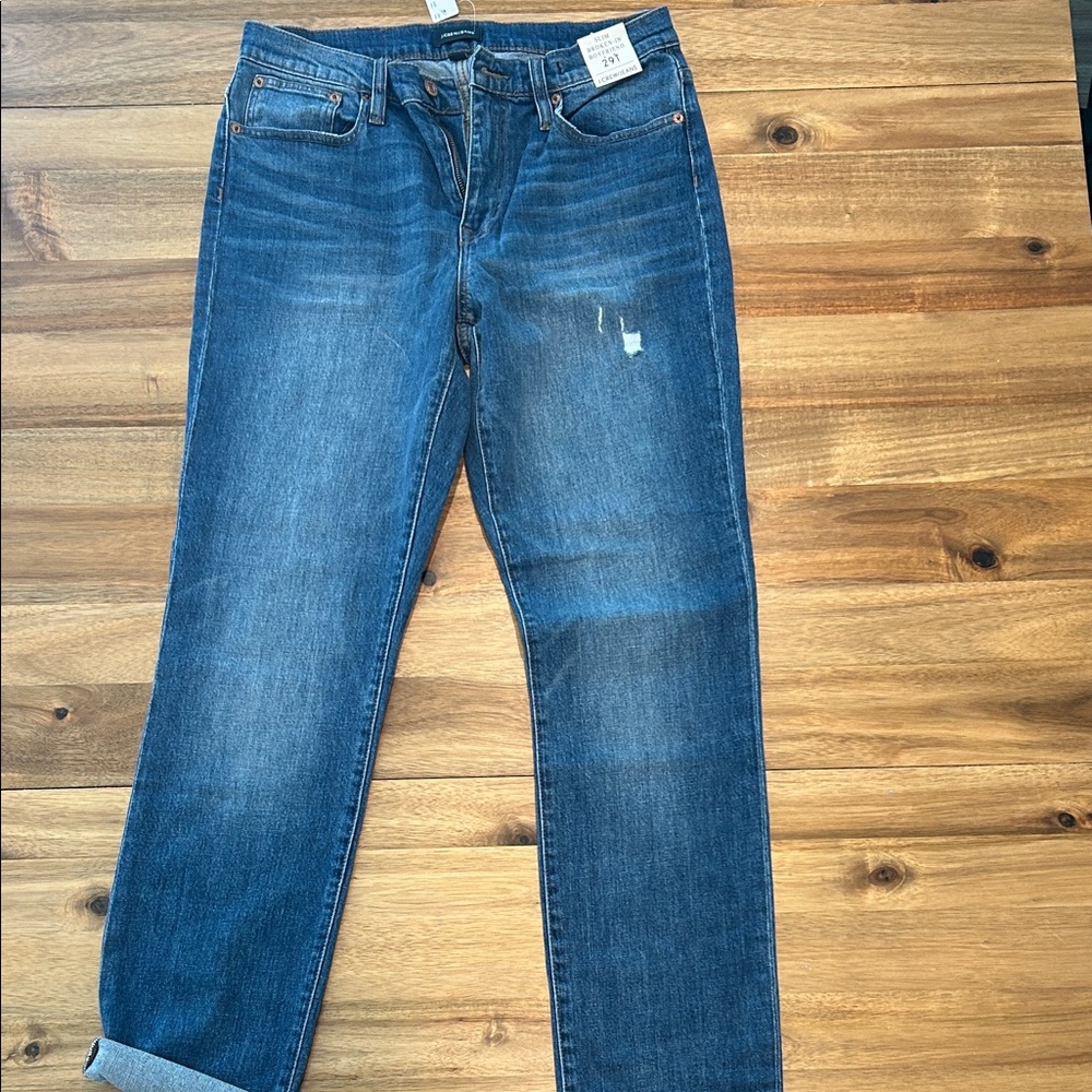 J. Crew Women's Dark Blue Boyfriend Jeans